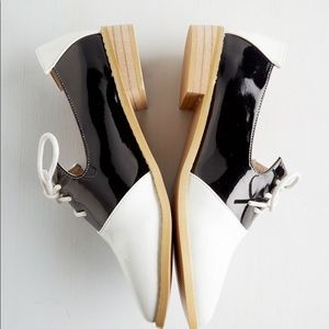 Unique Vintage Pinup Patent Saddle Shoes